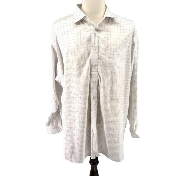 Brooks Brothers Men’s Button-Up Dress Shirt w/ Check Pattern 16/35 GUC - Picture 1 of 11